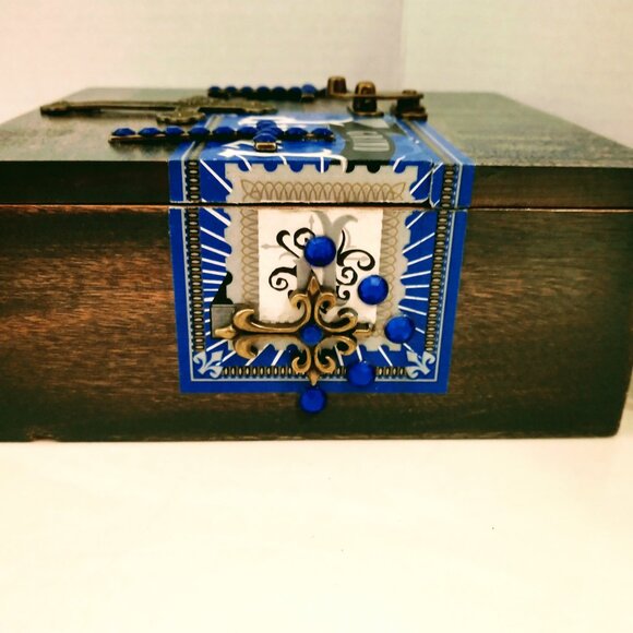 Suenos de Saundra Upcycled, Rare Diesel Grind Cigar Box Purse - Picture 13 of 15